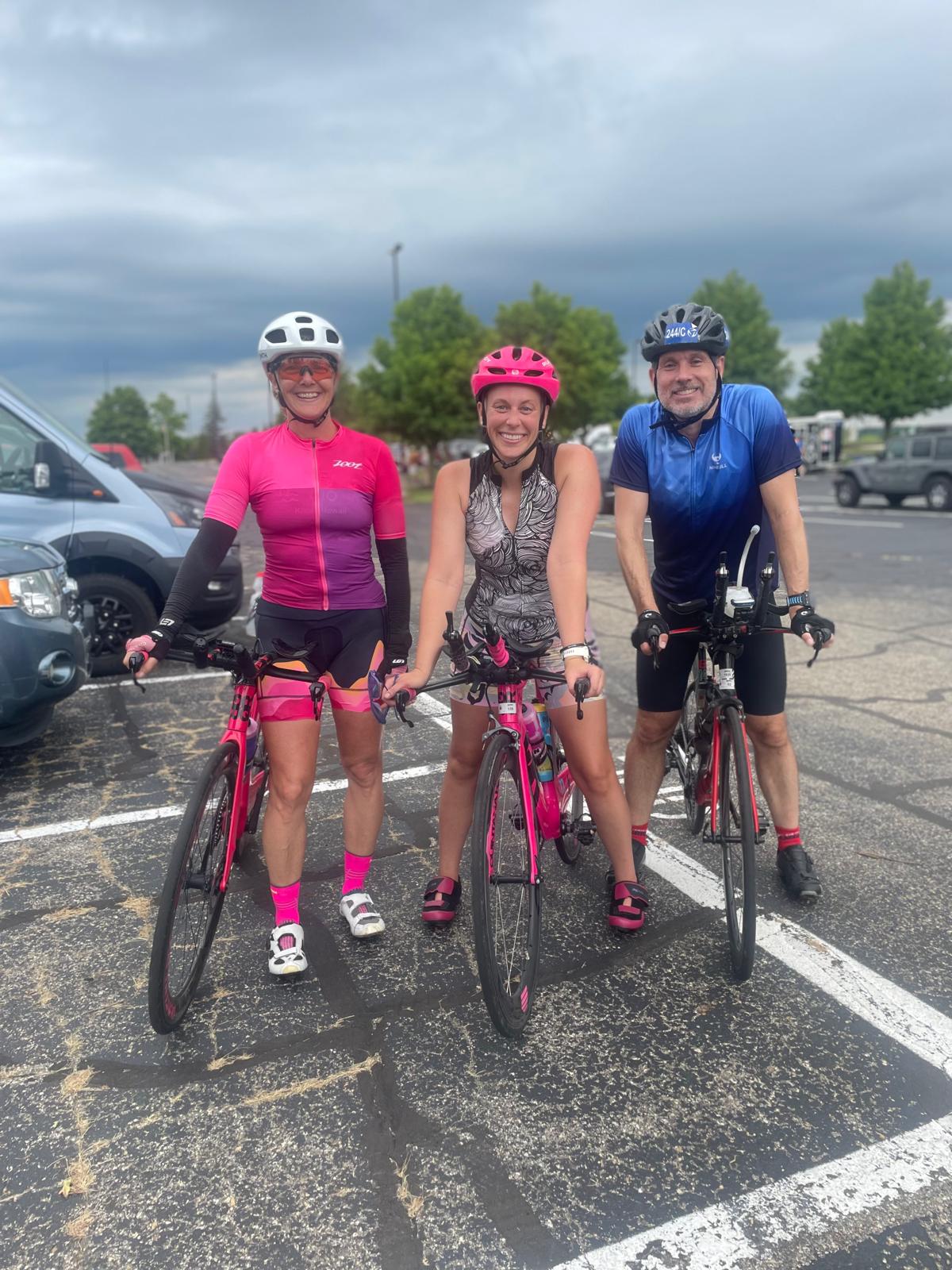 Century ride with Emily and Chris